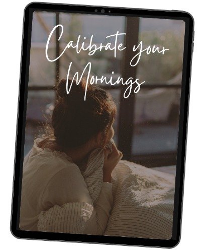 calibrate your mornings mock up design